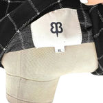 Betabrand  Transcendent Blazer Black‎ Plaid Check Windowpane Size XL Photo 8