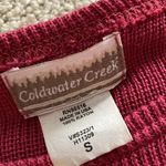 Coldwater Creek Vintage Knit Pullover Sweater Wine Red Small Soft Crewneck EUC Photo 3