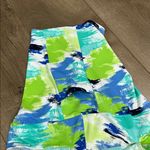 IBKUL Matilda Watercolor Golf Skirt Skort Turquoise Blue Green Size Large Photo 11