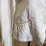 Cupcakes and Cashmere  White Open Blazer Linen Tencel Medium Photo 2