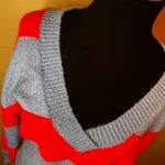 June & Hudson Size M Bright Pink Periwinkle Blue V Photo 2