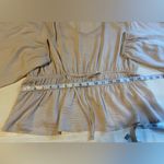 SO  Women's Elegant Cream Blouse with Waist Tie Photo 7