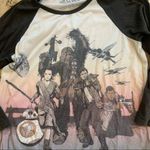 Her Universe Star Wars  Raglan Top S Saga Continues Force Awakens Rey Jedi Photo 3