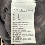 American Eagle  AE | Small | Dark Floral Semi-Sheer Chiffon Ruched Babydoll Top Photo 6