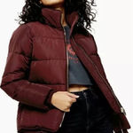 Topshop Jack Faux Fur Trim Puffer Jacket
-NWT Photo 0
