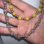 Vintage Set of Two‎ Glass Bead Necklaces Purple Photo 3