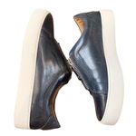 Frye Lena Black Leather Low Zip Oxford Sneaker Size 7 Photo 5