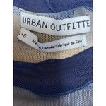 Urban Outfitters Blue Tie Dye Short Sleeve Mesh Crew Neck T Shirt Tee Top L Photo 2