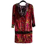 Custo Barcelona Vintage Y2K  Velvet Burnout Top Anime Psychedelic Size 2 Photo 13