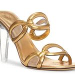 Valentino Garavani  gold clear heels Photo 2