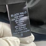 Black Halo Size 8 Formal Skirt Stretch Twill Blackmon Draped Front Photo 4