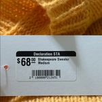 Listicle  women’s size medium floral embroidered button front cardigan mustard Photo 8