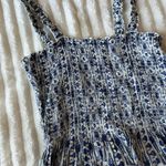 Patrons of Peace  Blue and White Smocked Top Photo 1