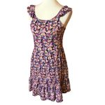 Bright Floral Feminine Ruffled Sun Dress Size XS Photo 1