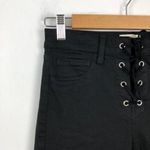 L'Agence The Cherie lace-up high-rise Black Jeans Size 26 Photo 5