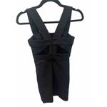French Connection Candice Mini Dress w/ Strappy Cut Out Back Size 2 NWT BLACK Photo 3