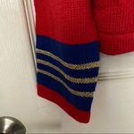 Doncaster  red blue holiday sweater size medium Photo 7