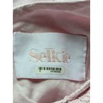 Selkie Maria Midi Dress Size Small Pink Cotton Puff Sleeve Smocked Coquette Photo 3