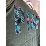 PINK - Victoria's Secret  Women's Olive Green Sweatshirt Size Medium Long Sleeve Photo 9