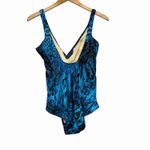 MiracleSuit NWT  Off the Scales Oceanus Swimsuit 14 Blue Tummy Control One Piece Photo 3