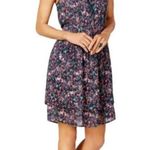 William Rast Blue Devondra Peasant A-line Dress Womens Floral Sleeveless Photo 3