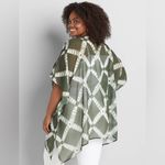 Lane Bryant ‎ Elbow-Sleeve Chiffon Sheer Overpiece NWT OS Photo 2