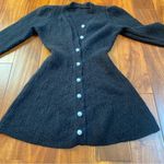 Black Pearl Button Down Mini Dress. One Size. Size undefined Photo 1