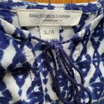 BeachLunchLounge Tasseled Blue Sleeveless Shift Dress Large Photo 2