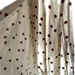 Moon River  linen blend polka dot midi wrap dress SIZE MEDIUM Photo 10