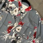 Women's Long Sleeve Floral V Neck Tops Casual Tunic Loose Shirt Button Up Shirt Multi Size L Photo 5