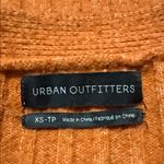 Urban Outfitters XS Burnt Orange Rose Ribbed Crop Cardigan Sweater Photo 2