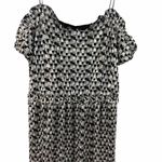 ZARA  Metallic silver black Cocktail mini Dress Photo 4