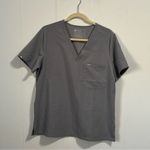 FIGS  Catarina graphite  V-Neck Scrub Top Large nurse scrubs uniform Photo 1