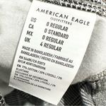 American Eagle  stretchy plaid casual denim trousers size 0 Photo 3