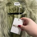 Show Me Your Mumu NEW NWT  Penny Lane Faux Leather Wrap Jacket Sage Green Photo 10