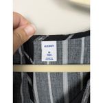 Old Navy Black White Stripe V-Neck Flutter Sleeve Romper Women's Medium Tall Photo 4