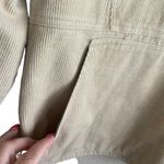 Le lis ‎ Women Top M Beige Collared 1/4 Zip Popover Corduroy Shacket Gorpcore Photo 3