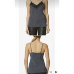 Avec Les Filles  Navy Blue Black Polka Dot Lace Camisole Top Medium Photo 5