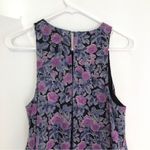 Joie  Everla Floral Dress Black Blue Purple Floral Snakeskin Sleeveless Mini S Photo 9