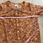 J.Jill  Women’s Brown Paisley Button Down Blouse Sz Small Photo 4