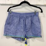 Vineyard Vines Embroidered Marlin Linen Shorts Small | Coastal Style Photo 1