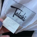 Vintage 1990s Tadashi Black and White Ruffle Sleeve Dress Photo 1