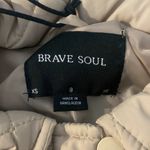 Brave Soul Diamond Quilted Belted Jacket in Stone, Size 8 Photo 2