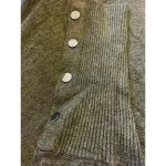 Alfani  Women's Turtleneck Oversized‎ Poncho Sweater Dark Grey Coal Size M Photo 3