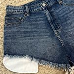 Sincerely Jules Distressed Denim Frayed Hem Shorts Photo 2