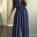 Francesca's Francesca’s / Blue Rain Nina Gaucho Jumpsuit NWT Photo 0