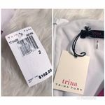 Trina Turk Floral Print Midi Dress Sheath Sleeveless Purple White Size 2 New Photo 4