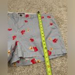 Old Navy  Women's Size 16 Striped Floral leaf Everyday Chino Shorts 100% cotton Photo 8