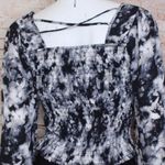 Good Luck Gem GLG | Square Neck Tye Die L/S Blouse Photo 3