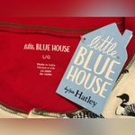 NWT Hatley Little Blue House Christmas Jumpsuit Pajama L One Piece Ugly Sweater Red Size L Photo 4